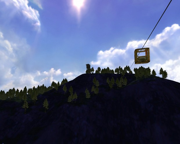 Mountian top + cable car