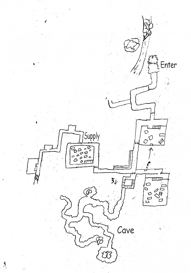 Plan of old bunker