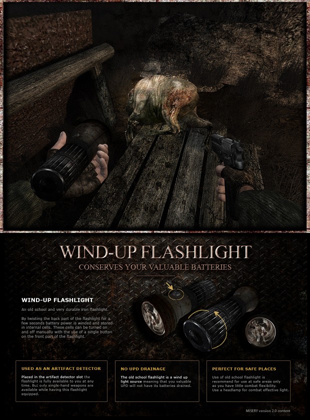 Wind-up flashlight