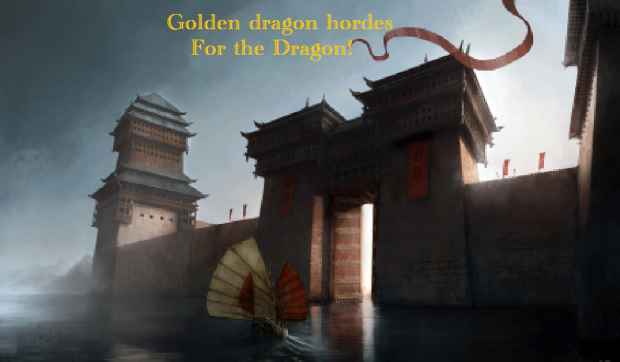 Golden dragon Hordes Wallpaper