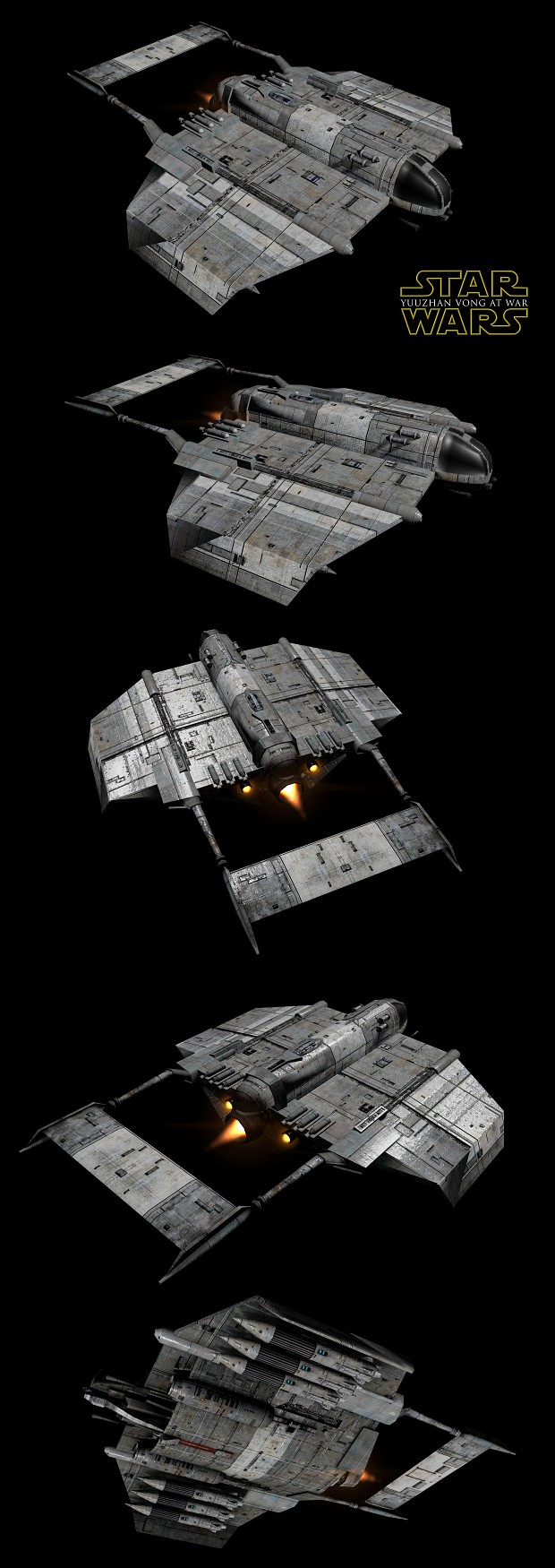 Cloakshape Fighter/Bomber image - Yuuzhan Vong at War mod for Star Wars ...