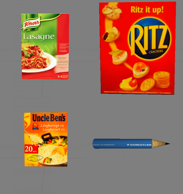 Food Items and Pencil Weapon