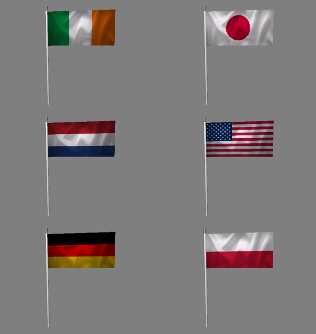 All 6 Flag Poles