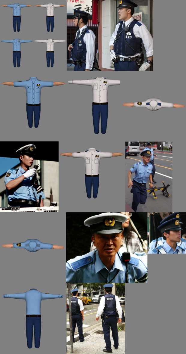 Police Shirts Short and Long Sleeve