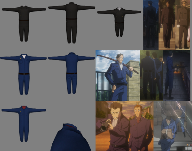 Souichiro Takagi and Mansion Security Outfits