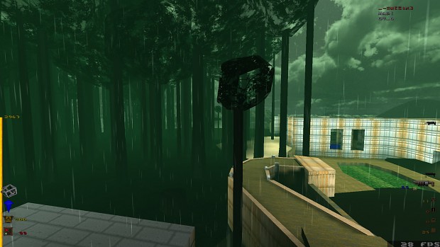 Environment code - rain in a forest