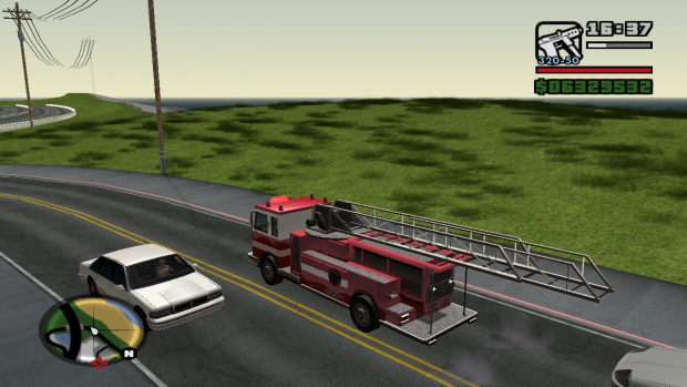 Fire truck! image - San Andreas Reconstructed mod for Grand Theft Auto