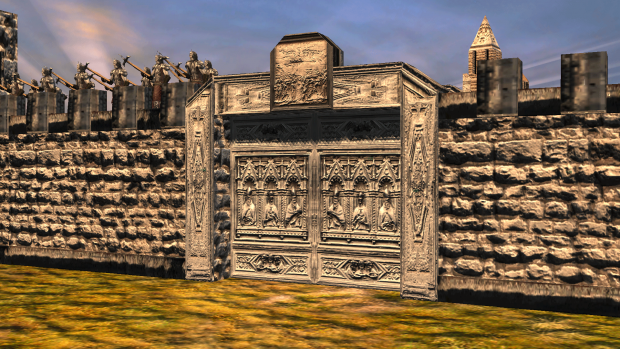 Mithlond stone walls - gate