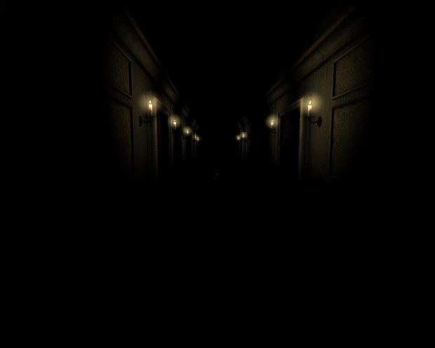One dark hallway