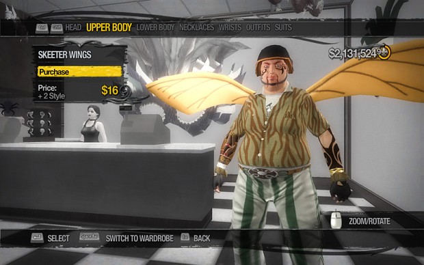 Download Skeeter Wings and General's Shirt image - Gentlemen of the Row mod for Saints Row 2 - Mod DB