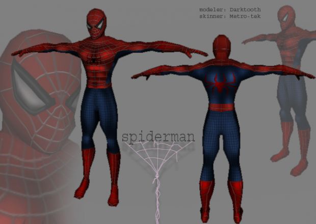 Skinned Spiderman