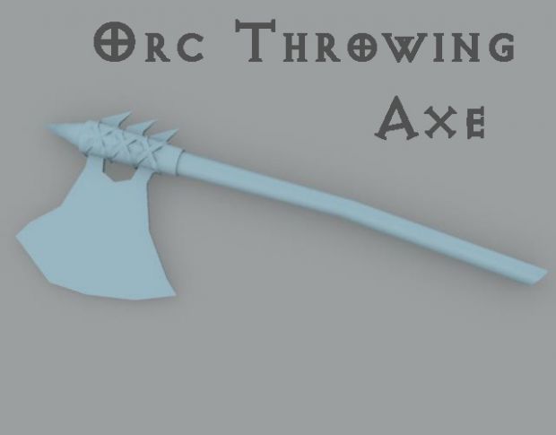 "Orc Throwing Axe" Early stages