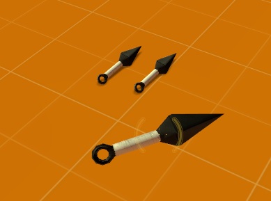 a crappy kunai in-game
