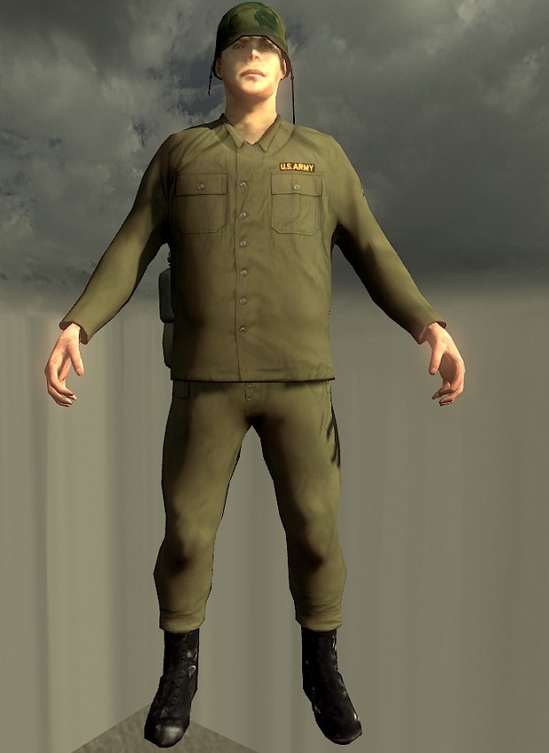 USA Soldier finished texture