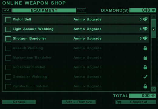 In-game Gun Shop store shots