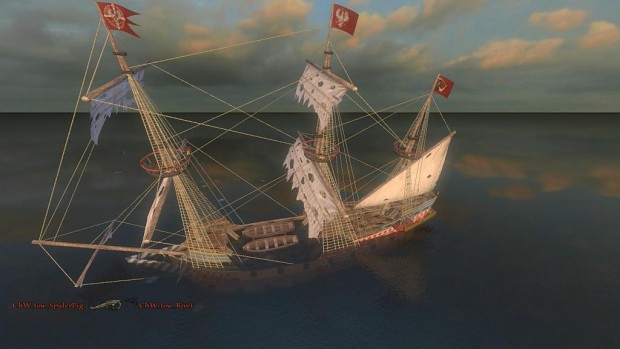 Galleon sinking