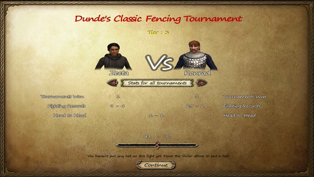 Tournament Screen