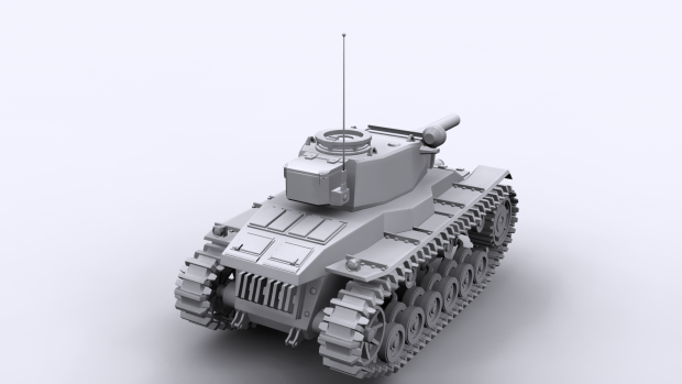 Gallian Medium Tank - Untextured