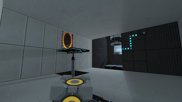 Test Chamber in the blue portal course