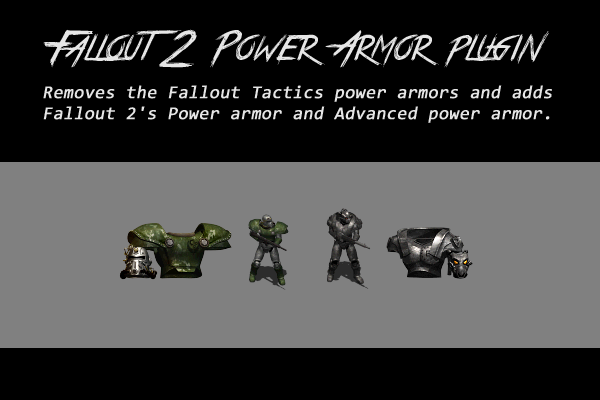Fallout 2 Power Armor plugin.