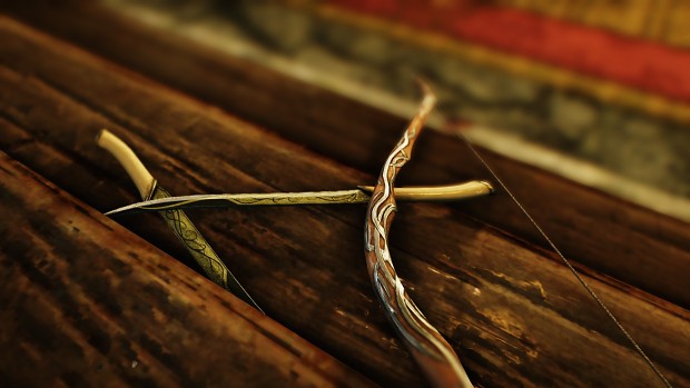 Elven bow and daggers