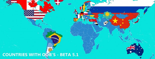 Beta 5.1 Countries with OOB's