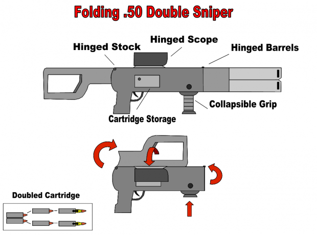 Folding Doubled Sniper Sketch