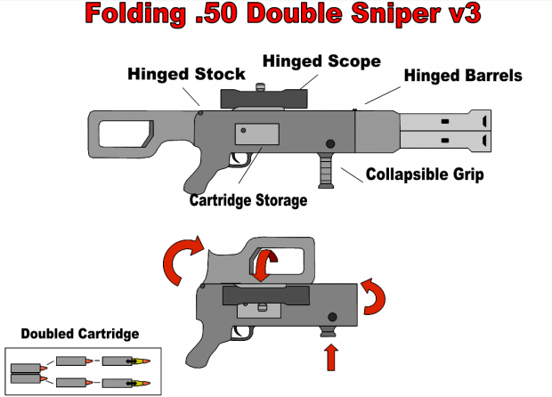 Folding Double Sniper V3