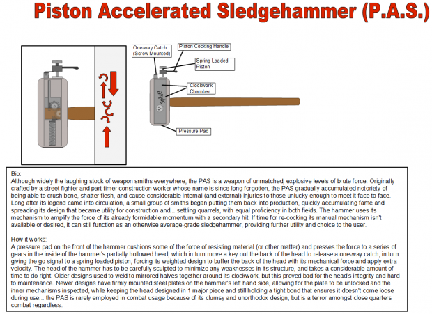 Piston Accelerated Sledehammer Blueprint