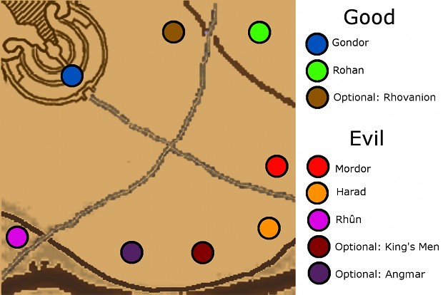 The Battle of the Pelennor Fields map setup