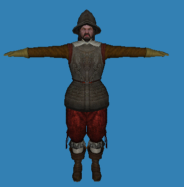 Early French heavy pikeman