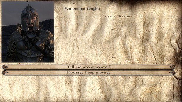 Annúminas Knight, new text background