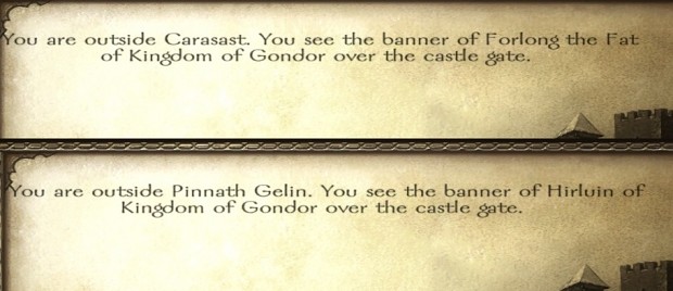 Gondor fiefdom lord's castles