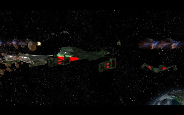 A few Klingon Starships