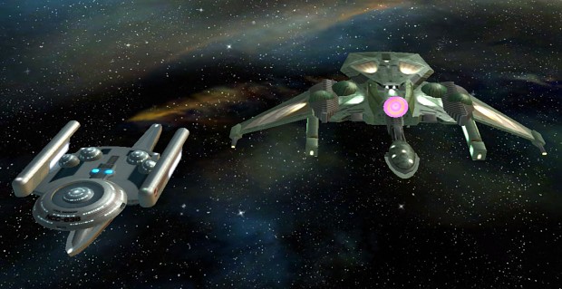 Anti Warp Romulan and Federation starships