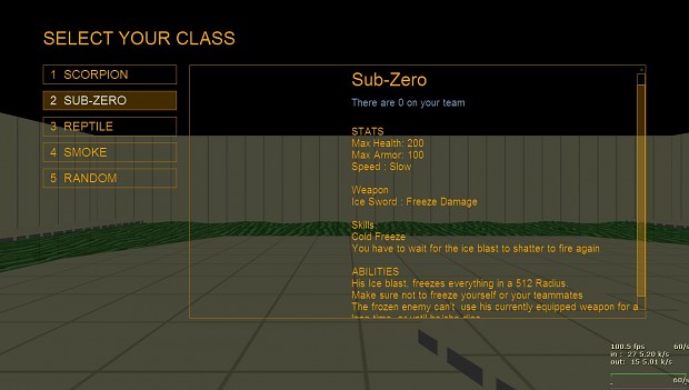 Teams and Class VGUI