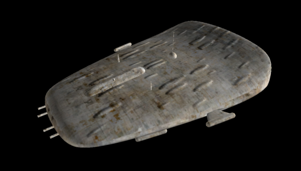 Mon Calamari Starfighter - Textured