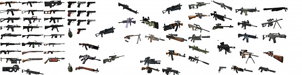 Upgrade icons for weapons