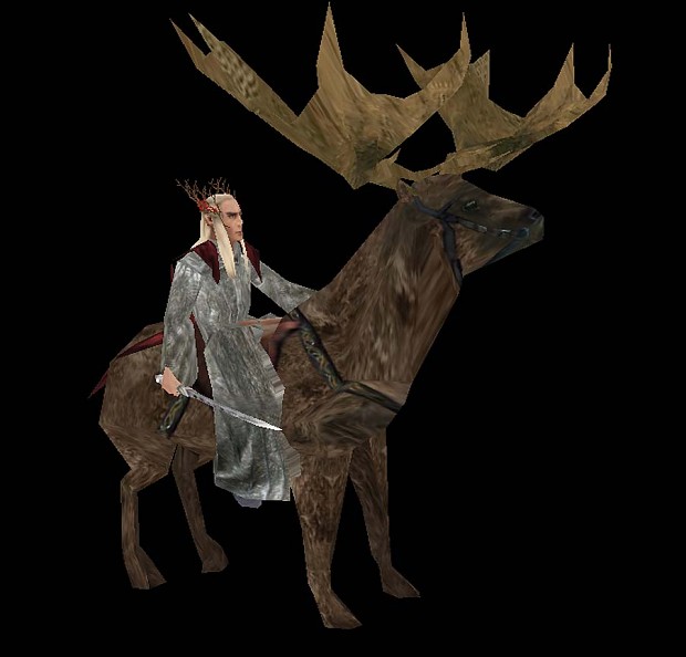 Thranduil on his elk