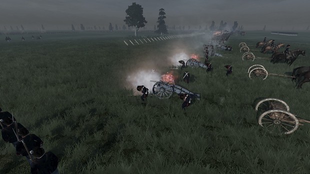 US artillery firing at some unfortunate natives