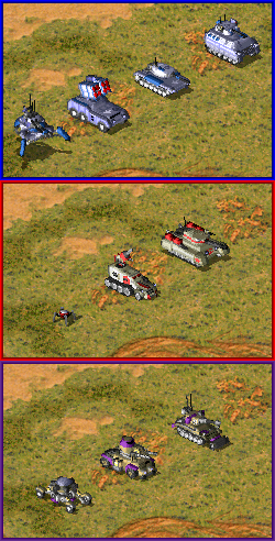 Colony Wars - All Human Side T1 Combat Vehicles