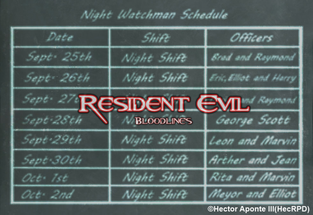 Night Watchman Schedule