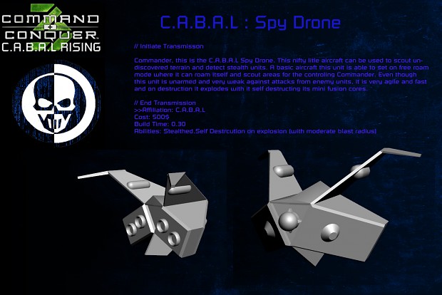 C.A.B.A.L Spy Drone Intel