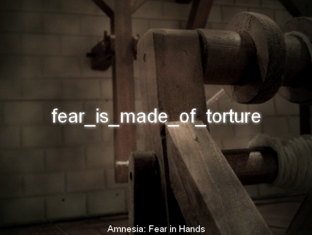 Fear is made of Torture