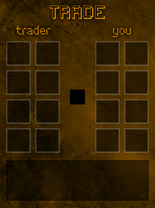Trade menu concept