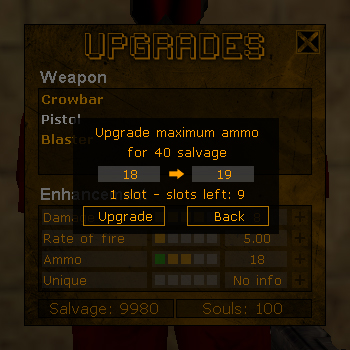 WIP - Weapon Upgrades