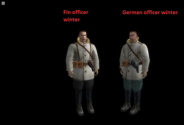 My fin officer winter  german officer Difference