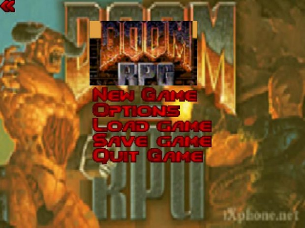 Doom RPG Main Menu