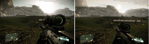 Weapons positionning changement. Crysis 1 Scopes