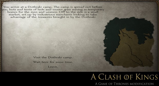 Merchants, Markets, Ruins and Dothraki news - A Clash of Kings (Game of  Thrones) mod for Mount & Blade: Warband - ModDB